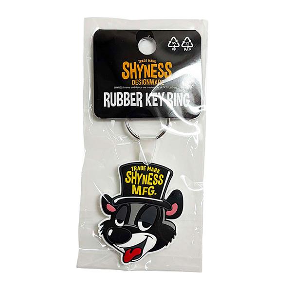 SHYNESS 3D ラバー キーリング アメリカン キャラクター キーホルダー