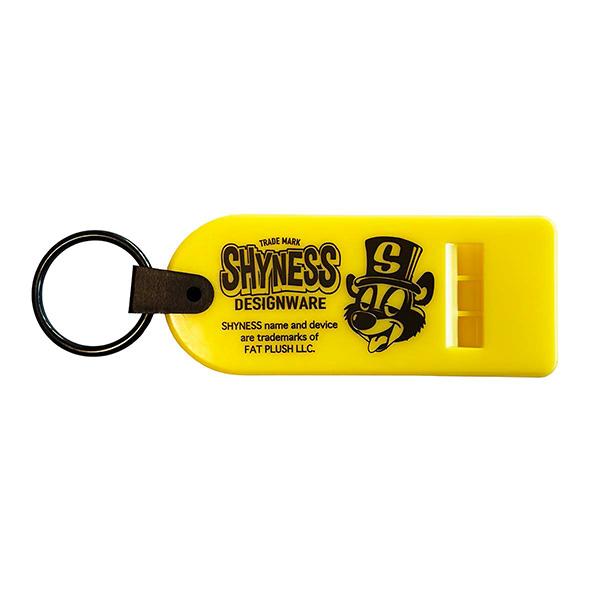 SHYNESS ホイッスル 笛 キーリング 薄型 防災 キーホルダー 熊よけ 熊