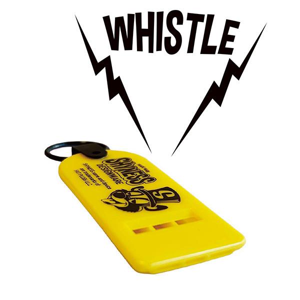 SHYNESS ホイッスル 笛 キーリング 薄型 防災 キーホルダー 熊よけ 熊