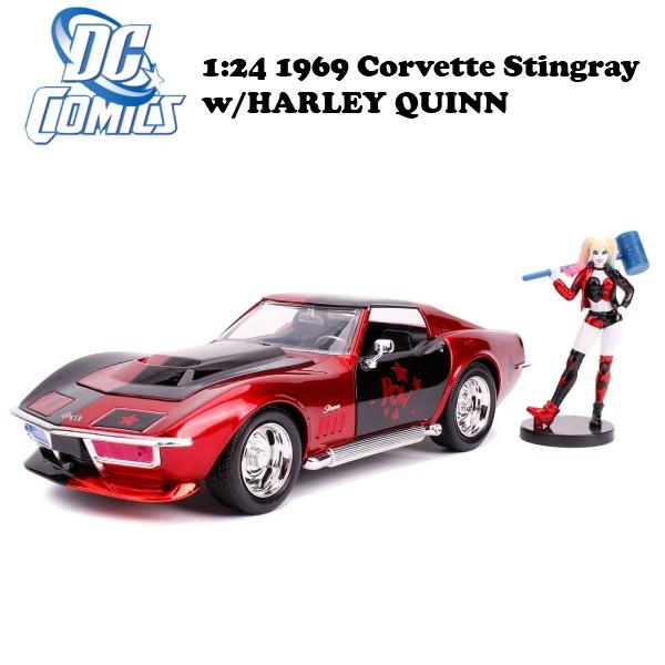 レア６台アメ車♪シボレー/ダッチ/フォード/フォルクスワーゲンJADATOYS Jada ミニカー 1/24 JADATOYS ハーレイクインフィギア付きのミニカー