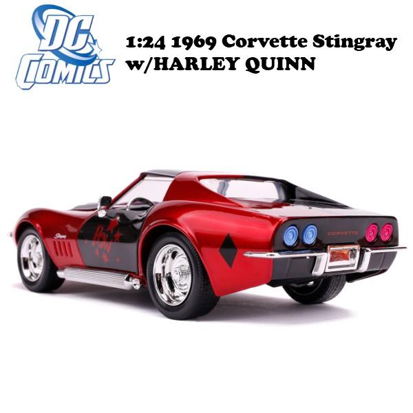 JADA TOYS ミニカー 1/24サイズ DCコミックす 1969 未開封 Jada ミニカー 1/24 JADATOYS ハーレイクインフィギア付きのミニカー