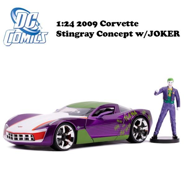 Jada ジョーカー ミニカー 1/24 ダイキャストカー フィギア付き