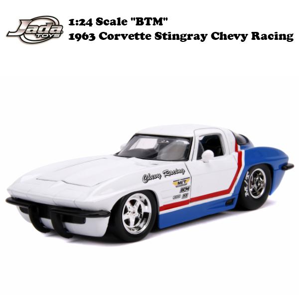 Jada JADATOYS 1/24 BTM 1963 Corvette Stingray Chevy Racing
