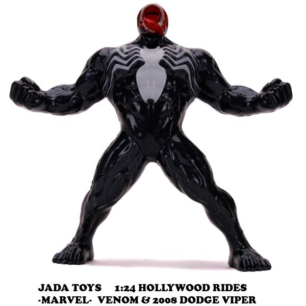 JADATOYS 1/24 MARVEL SPIDER-MAN VENOM & 2008 DODGE VIPER 【ヴェノム ミニカー】スパイダーマン　ヴェノム　フィギュア付き　｜funandfunny｜09