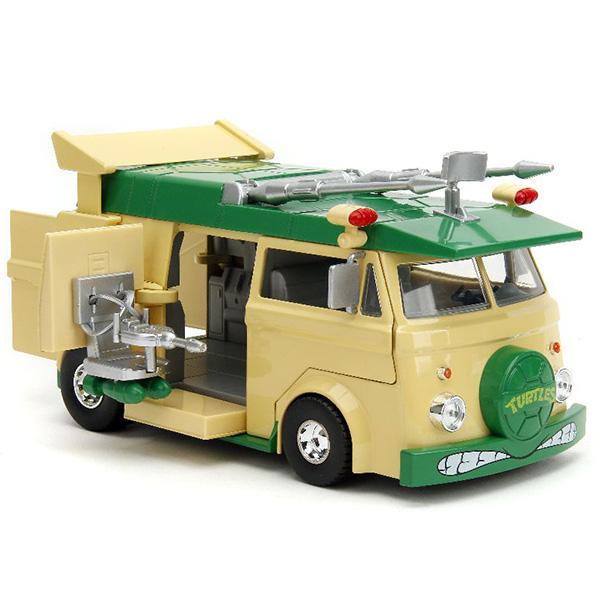 Jada ニンジャ タートルズ ミニカー 1/24 ドナテロ フィギュア付 Jada ニンジャ タートルズ ミニカー 1/24 ドナテロ フィギュア付