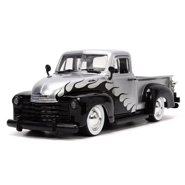 ミニカー アメ車 トラック 1/24 シボレー ピックアップ JADATOYS JUST TRUCKS w/RACK & WHEELS 1953 Chevrolet Pickup 旧車 ダイキャストカー｜funandfunny｜04