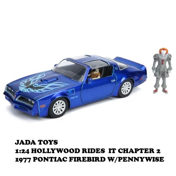未開封 Jada IT ペニーワイズ ファイヤーバード Jada イット ペニーワイズ ミニカー 1/24 フィギュア付き ダイキャスト