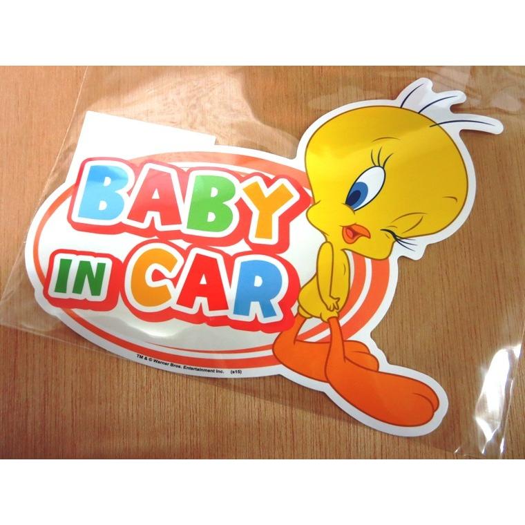 ロードランナー トゥイーティー ベイビーインカーステッカー 4枚セット