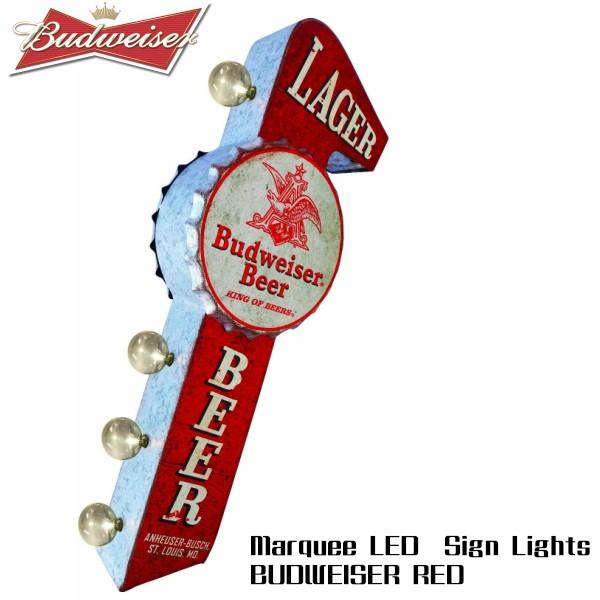 Budweiser 王冠型　LED照明　ブリキ看板 新作 バドワイザー 王冠型 LED ロープ ネオンサイン Budweiser