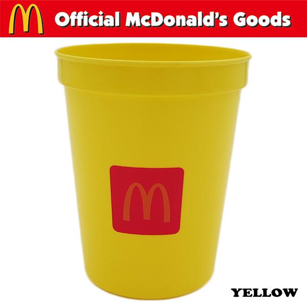 McDonald's CUP 12oz【マクドナルド プラスティック カップ】【イエロー】マクドナルドのオフィシャルグッズ　アメ雑貨　Made in U.S.A｜funandfunny