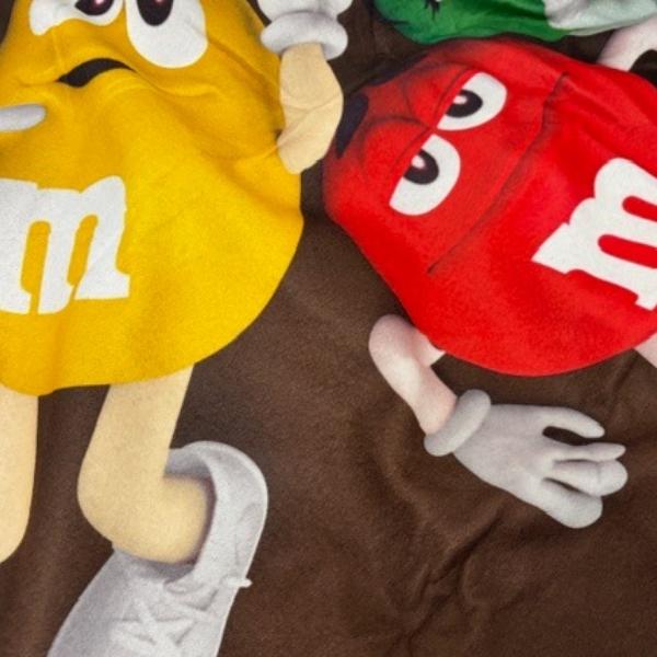 m&m&m's M&M'S キャラクター ブランケット 127×152cm フリース 大判