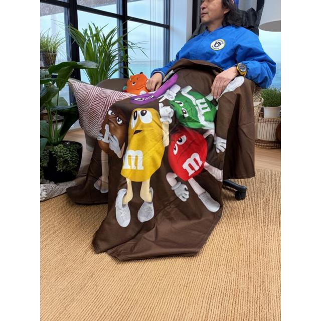 m&m&m's M&M'S キャラクター ブランケット 127×152cm フリース 大判