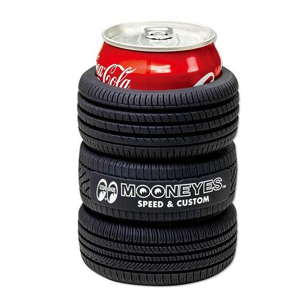 MOONEYES ムーンアイズ タイヤ 缶ホルダー クージー 保冷 350ml グッズ
