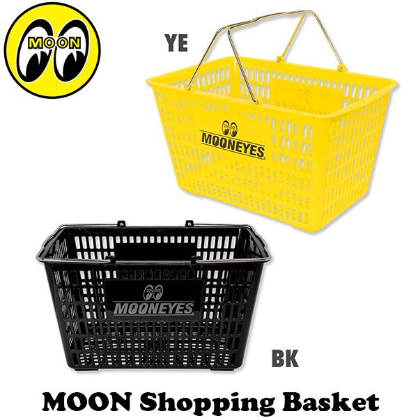 MOONEYES ショッピング バスケット ムーンアイズ 黒 イエロー 買い物