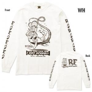 RAT FINK（ラットフィンク） tシャツ メンズ 長袖 アメカジ 白 黒