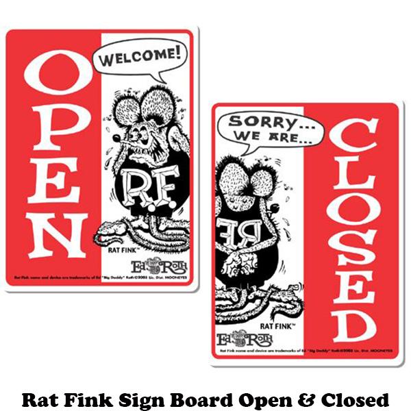 RAT FINK（ラットフィンク） 看板 オープン クローズ グッズ