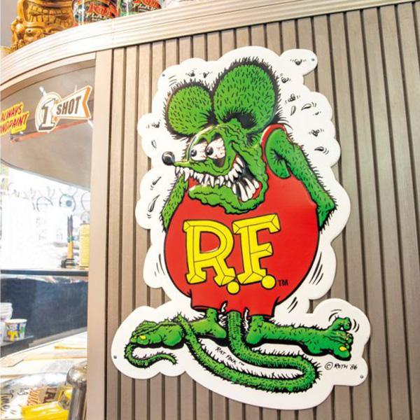 ガレージ雑貨 ラットフィンク サインボード 壁掛け看板 ウォールデコ RAT FINK ラットフィンク 看板 サインプレート アメリカン