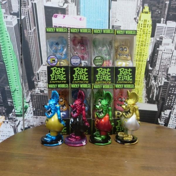 蓄光目玉仕様☆ ラットフィンク フィギュア★ゴールド RAT FINK ファンコ ラットフィンク ボビングヘッド ゴールド