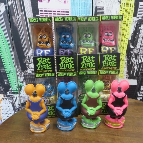 RAT FINK ラットフィンク ボビングヘッド4個セット RAT FINK ファンコ ラットフィンク ボビングヘッド フィギュア