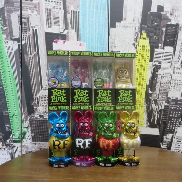 ラットフィンク　ボビングヘッド 　メタリック　3体セット RAT FINK ファンコ ラットフィンク ボビングヘッド （3体セット