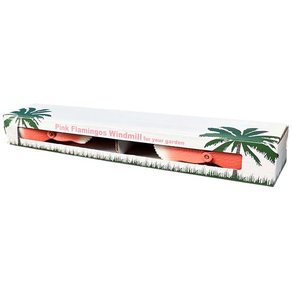 ガーデンディスプレイ ピンクフラミンゴ ウインドミル 2体セット PINK