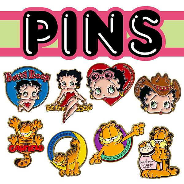 BETTY BOOP アメリカン キャラクター ピンズ ガーフィールド