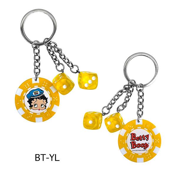 BETTY BOOP（ベティ ブープ） ポーカーチップ キーリング キーホルダー