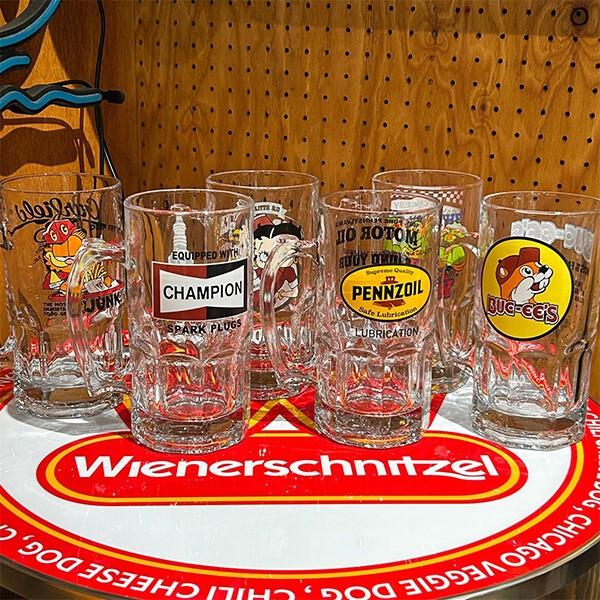All Americanビールジョッキ　アメリカアンティークBEERガラスUSA BETTY BOOP（ベティ ブープ） ビアジョッキ 1000ml 大容量 ガラスマグ