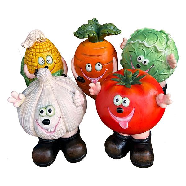 ガーデンスタチュー ベジタブル レジン スタチュー 野菜 園芸 置物