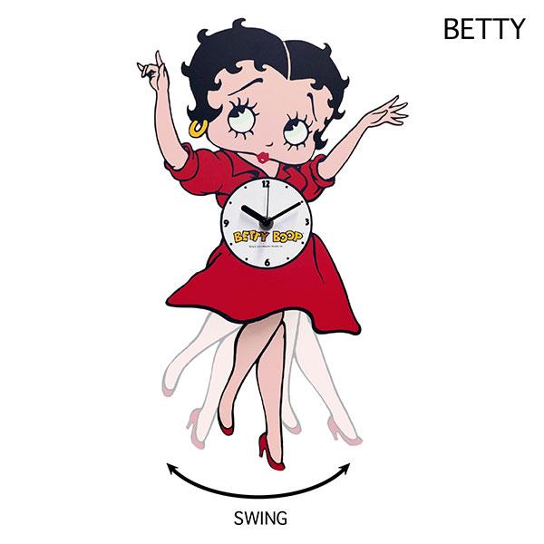 BETTY BOOP（ベティ ブープ） スウィングクロック 振り子時計 ベティー