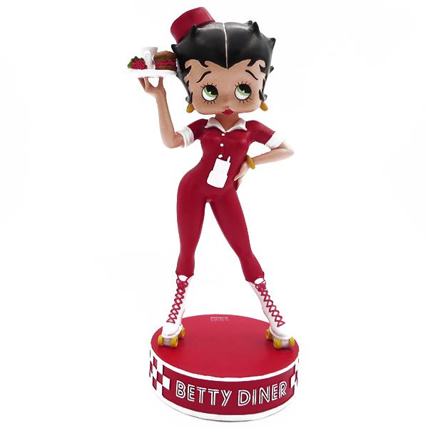 ベティブープ フィギュア DOLL-DINER H:30.5cm ベティちゃんのレジン製スタチュー ダイナー 置物 BETTY BOOP インテリア  アメリカン雑貨