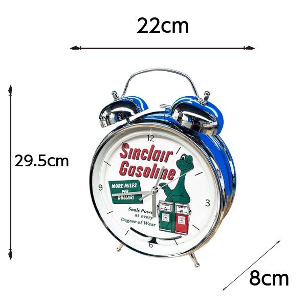 アラームクロック ネオンライト付き シンクレア ガソリン アメリカン