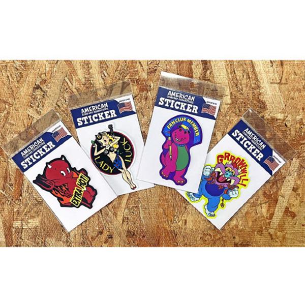 ステッカー アメリカン キャラクター かっこいい アウトドア