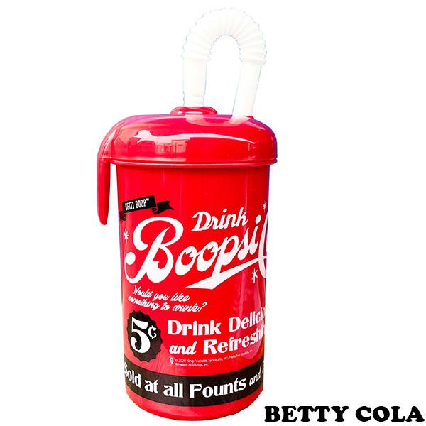 BETTY BOOP（ベティ ブープ） アメリカン ストロー付きカップ 蓋付き
