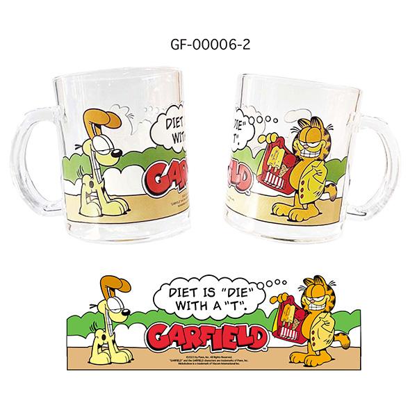 ガーフィールド ガラス マグカップ グッズ アメリカン雑貨