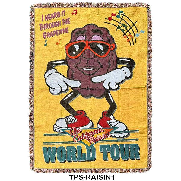 フリンジタペストリー/TPS-RAISIN2 カリフォルニア レーズン キャラクター タペストリー フリンジ