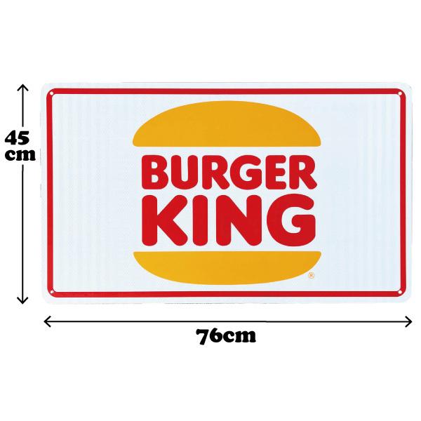レア！ バーガーキング 看板 ♧ 再入荷！送料無料！ちょうどいいブリキ看板 ビンテージ加工