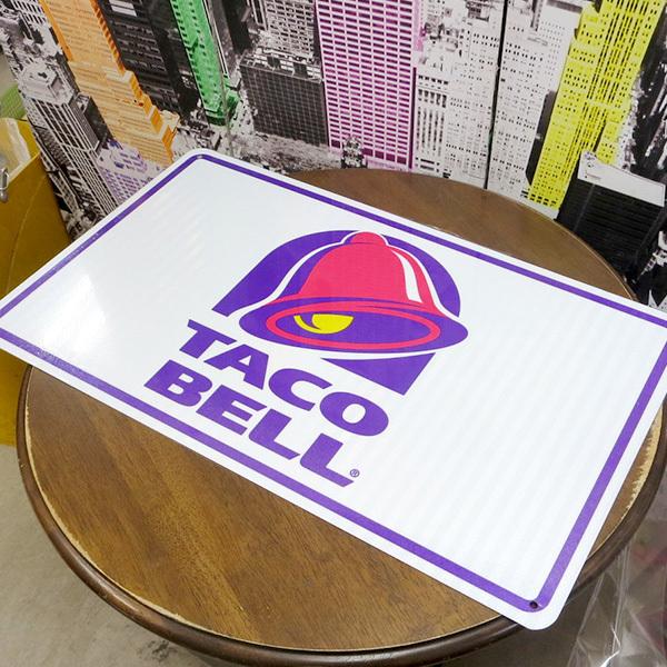 アメリカ製 タコベル 看板 U.S.A. ファストフード ショップ トラフィックサイン TACO BELL アメリカ雑貨 壁掛け おしゃれ｜funandfunny｜07