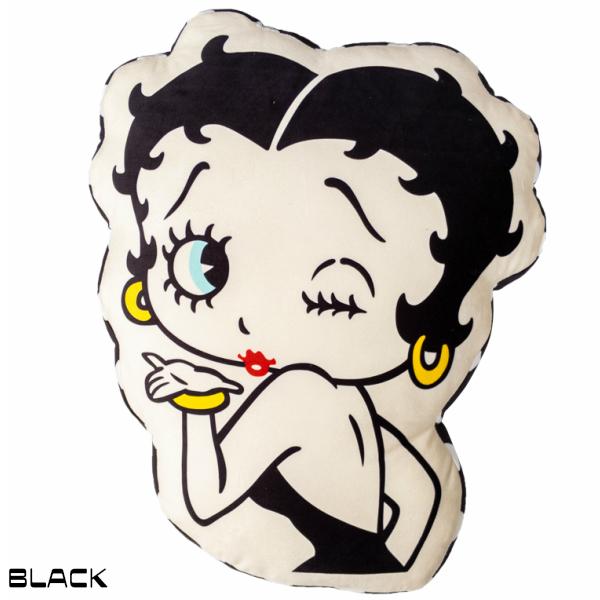 新品 未使用 ベティ ブープ 座布団 ふわふわ レオパードハート 55×59 BETTY BOOP べテちゃん グッズ ダイカット クッション ベティ