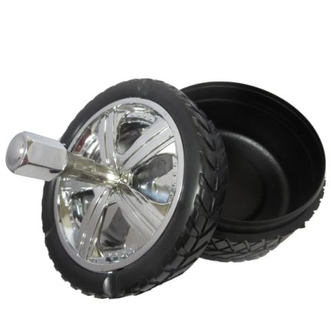 ユニークなタイヤの灰皿 フタ付き タイヤスピンアシュトレイ 蓋付き