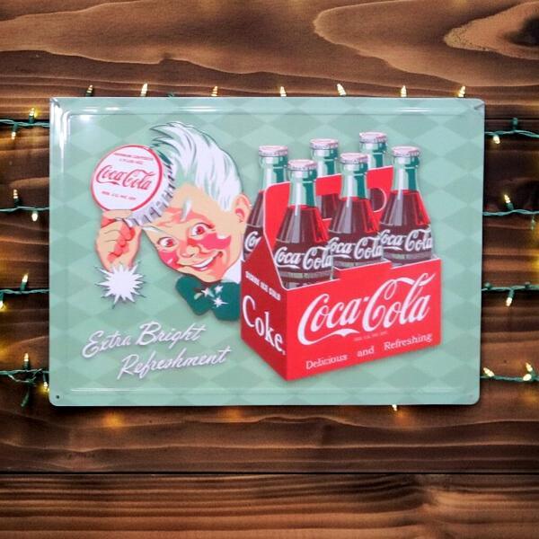 Coca Cola（コカコーラ） 看板 グッズ ブリキ看板 アメリカン雑貨