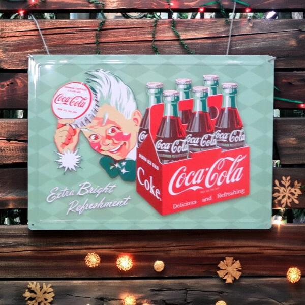Coca Cola（コカコーラ） 看板 グッズ ブリキ看板 アメリカン雑貨