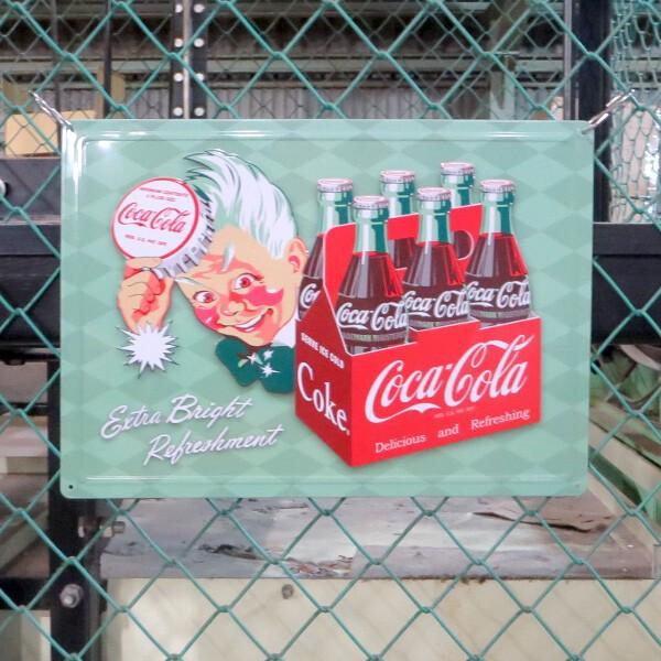 Coca Cola（コカコーラ） 看板 グッズ ブリキ看板 アメリカン雑貨