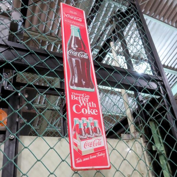 Coca Cola（コカコーラ） 看板 グッズ 縦長ストリートサイン 90cm