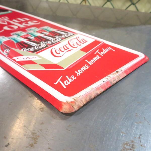 Coca Cola（コカコーラ） 看板 グッズ 縦長ストリートサイン 90cm