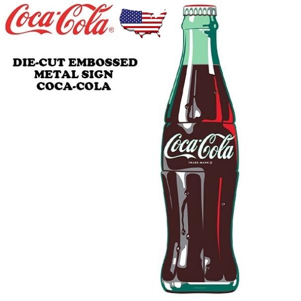 Coca Cola（コカコーラ） 看板 ブリキ看板 グッズ 瓶 ボドル