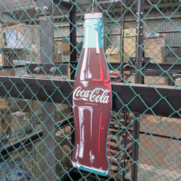 Coca Cola（コカコーラ） 看板 ブリキ看板 グッズ 瓶 ボドル
