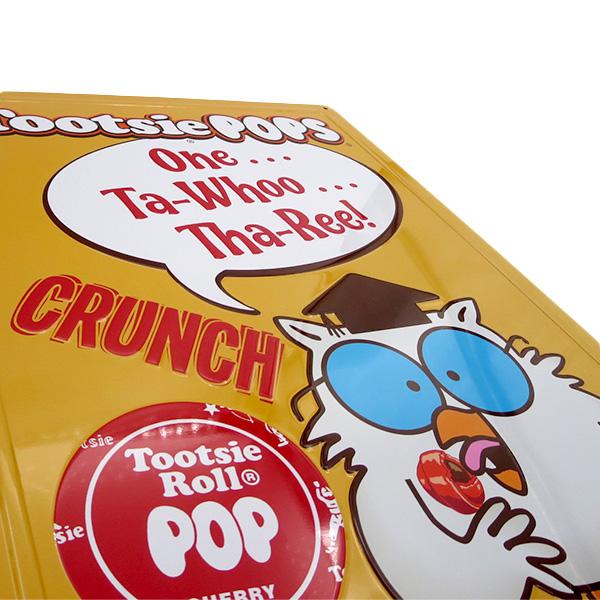 ブリキ看板 アメリカン トッツィーポップス TOOTSIE POPS CRUNCH