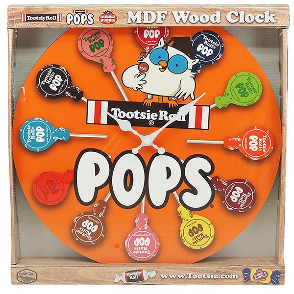 壁掛け時計 トッツィー ポップス 木製 掛け時計 かけ時計 アメリカン