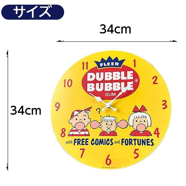 壁掛け時計 ダブルバブル ガム 木製 掛け時計 かけ時計 アメリカン雑貨